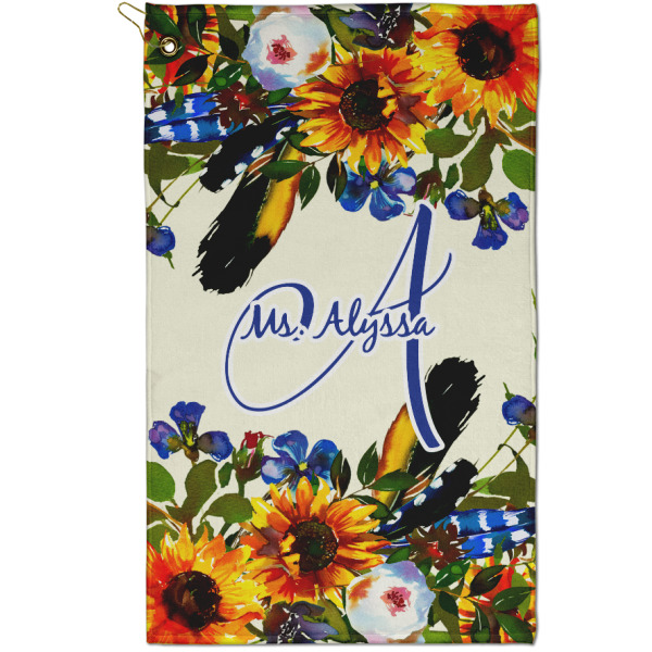 Custom Design Your Own Golf Towel - Poly-Cotton Blend - Small