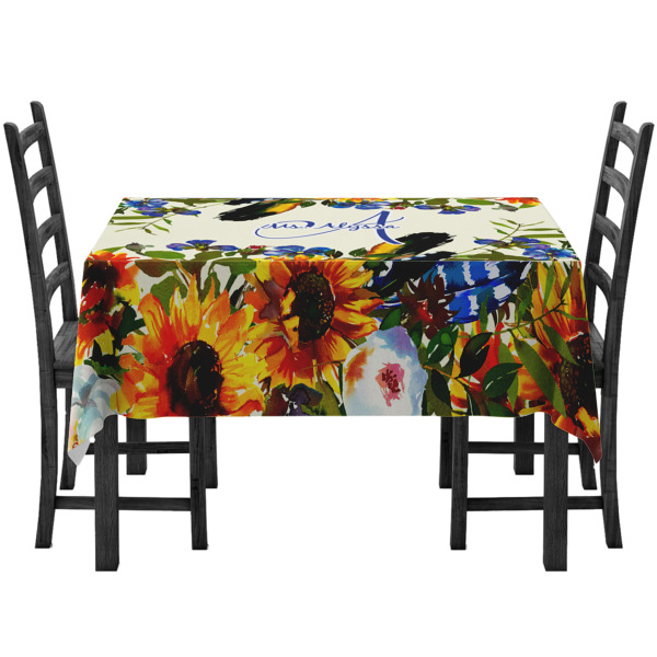 Custom Sunflowers Tablecloth (Personalized)