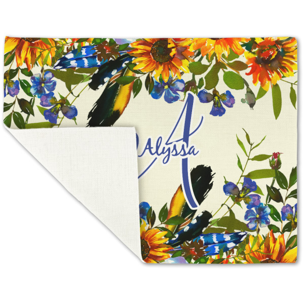 Custom Design - Linen Placemat - Folded Corner (single side)