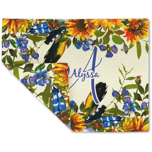 Custom Design - Linen Placemat - Folded Corner (double side)