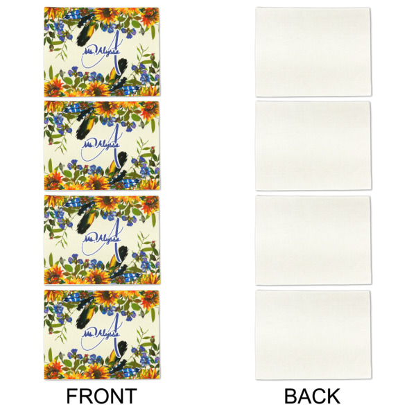 Custom Design - Linen Placemat - APPROVAL Set of 4 (single sided)