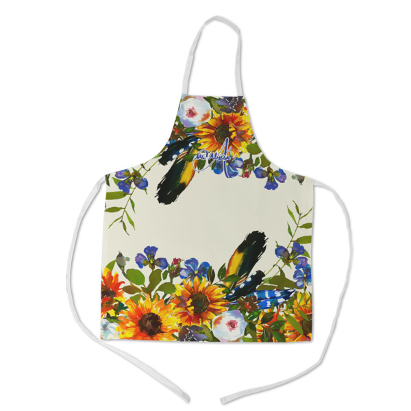 Custom Sunflowers Kid's Apron w/ Name and Initial