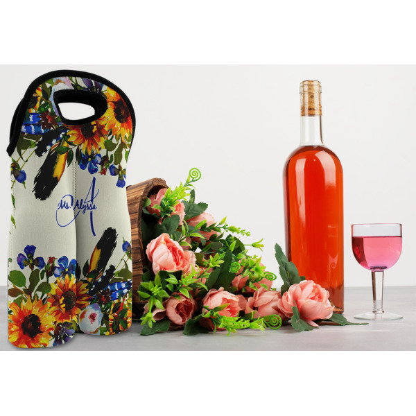 Custom Design - Double Wine Tote - In Context