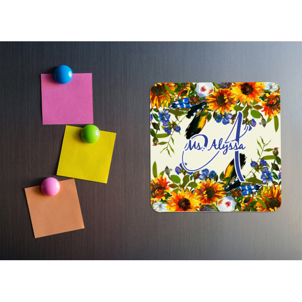Custom Design - Square Fridge Magnet - LIFESTYLE
