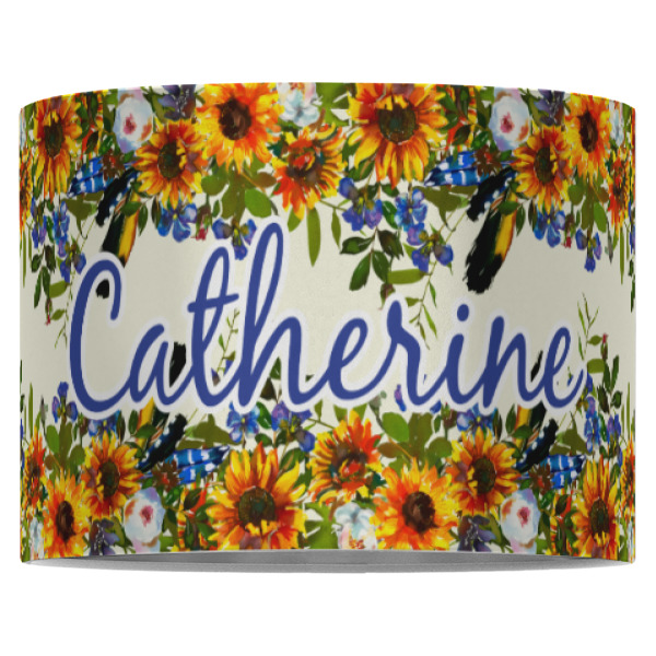 Custom Design - 16" Drum Lampshade - Front (Fabric)