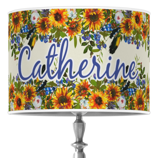 Custom Sunflowers Drum Lamp Shade (Personalized)
