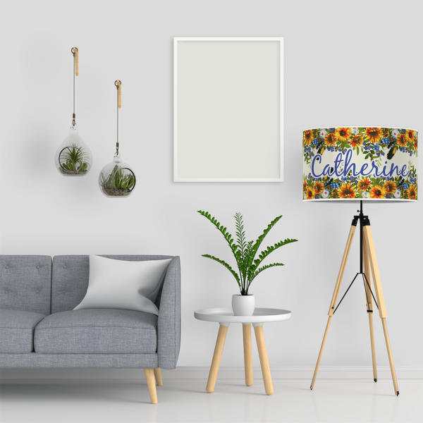 Custom Design - 12" Drum Lampshade - LIFESTYLE