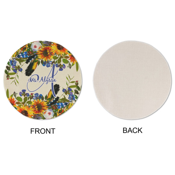 Custom Design - Round Linen Placemats - APPROVAL (single sided)