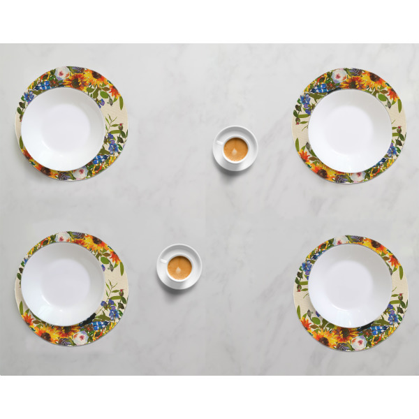 Custom Design - Round Linen Placemats - LIFESTYLE (set of 4)