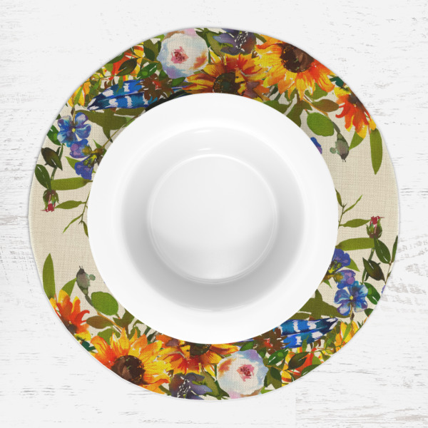 Custom Design - Round Linen Placemats - LIFESTYLE (single)