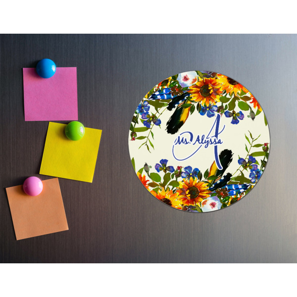 Custom Design - Round Fridge Magnet - LIFESTYLE