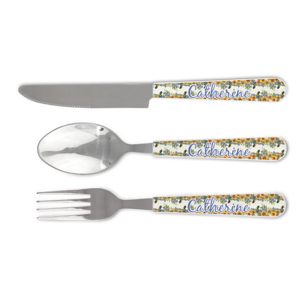 Custom Sunflowers Cutlery Set (Personalized)
