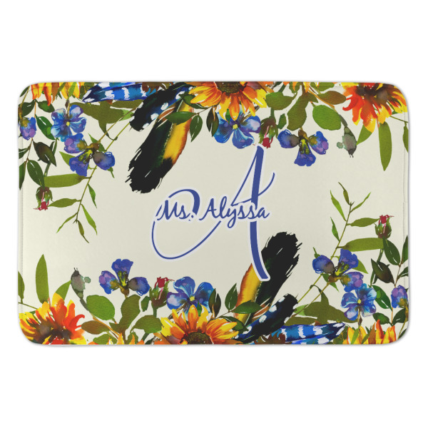 Custom Sunflowers Anti-Fatigue Kitchen Mat (Personalized)