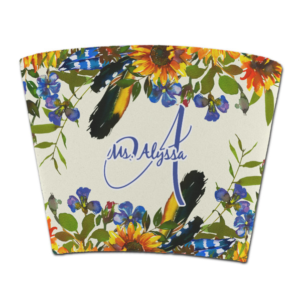 Custom Sunflowers Party Cup Sleeve - without bottom (Personalized)