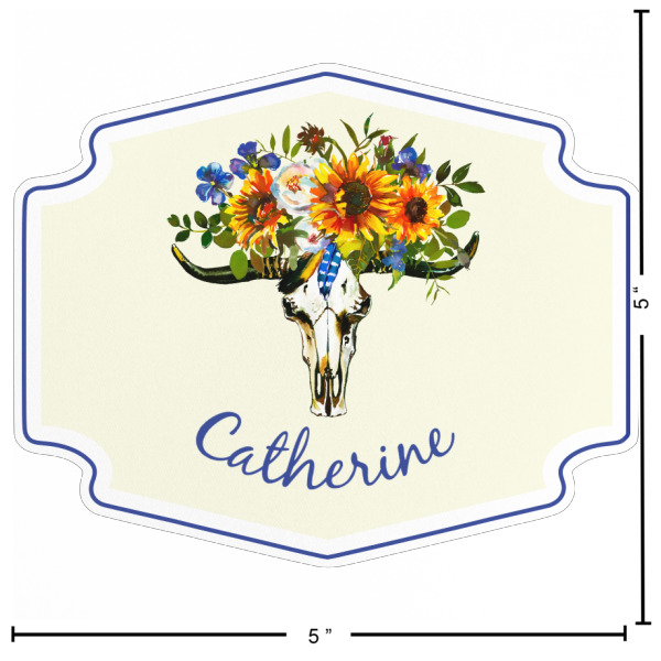 Custom Design - Custom Shape Iron On Patches - L Patch w/ Measurements