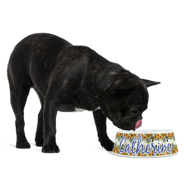 Custom Design - Plastic Pet Bowls - Medium - Lifestyle