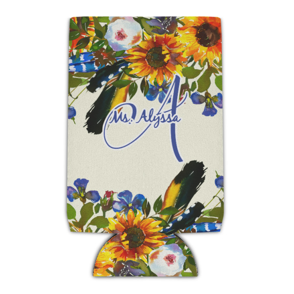 Custom Sunflowers Can Cooler (Personalized)