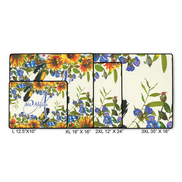 Custom Design - Gaming Mats - Size Chart