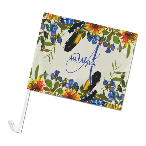 Custom Sunflowers Car Flag (Personalized)