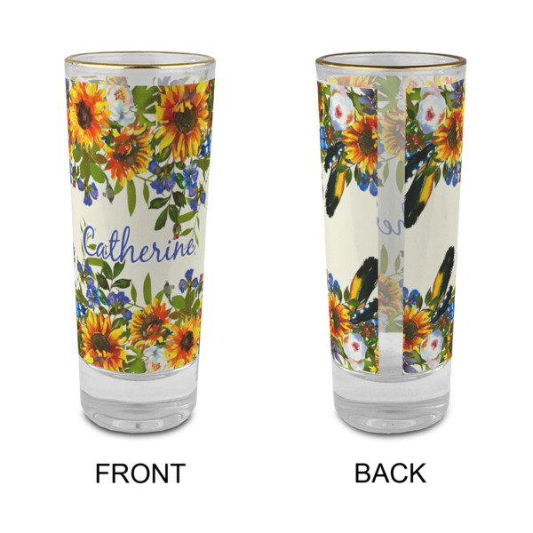 Custom Design - Glass Shot Glass - 2oz - Single - Front & Back