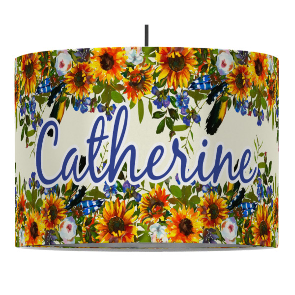 Custom Design - 16" Drum Lampshade - PENDANT (Fabric)