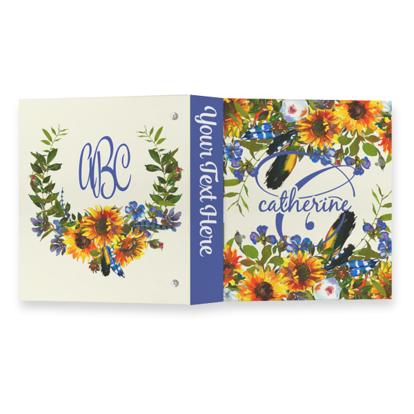 Custom Design - 3 Ring Binders - Full Wrap - 1" - Open Outside