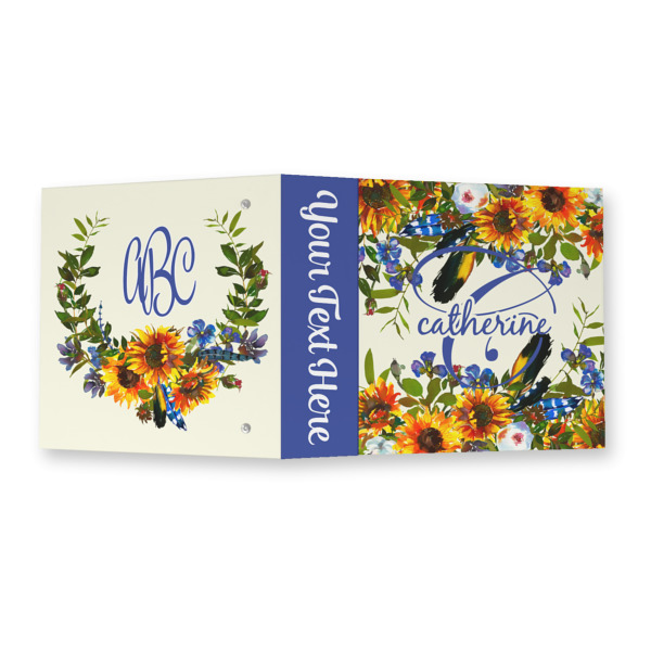 Custom Design - 3 Ring Binders - Full Wrap - 2" - Open Outside