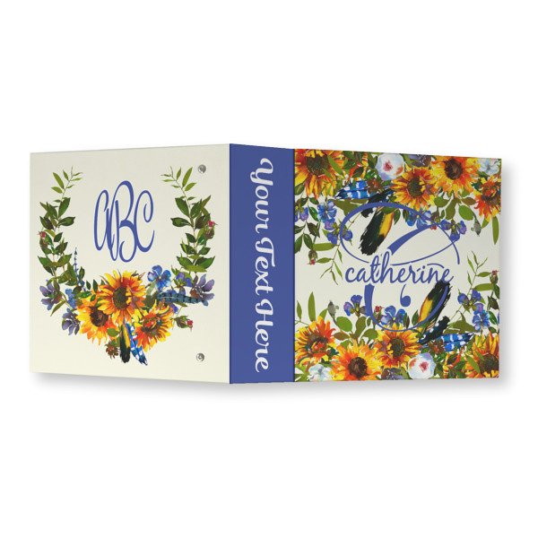 Custom Design - 3 Ring Binders - Full Wrap - 3" - Open Outside