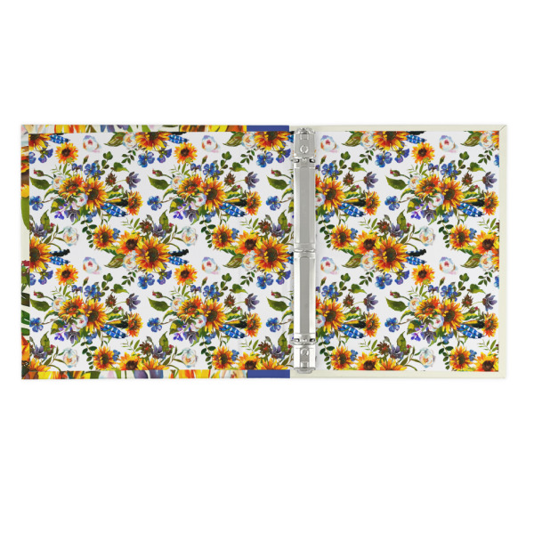 Custom Design - 3 Ring Binders - Full Wrap - 1" - Open Inside