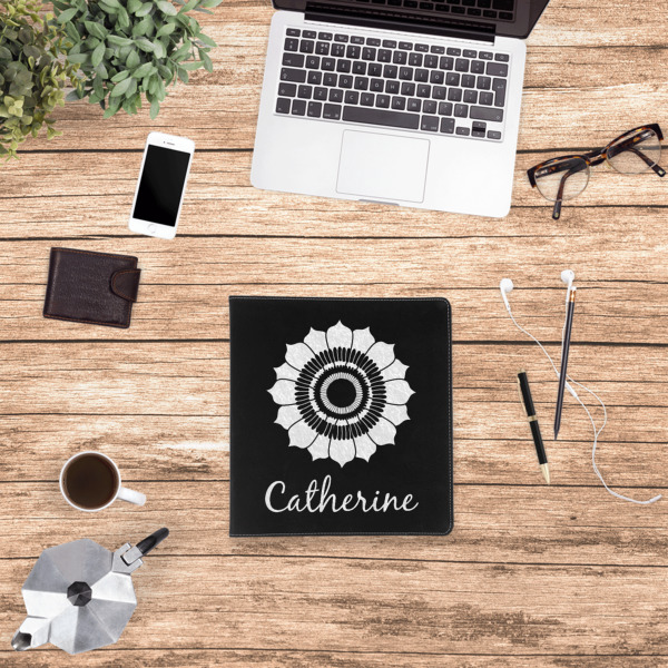 Custom Design - Leather Binder - 1" - Black - Lifestyle