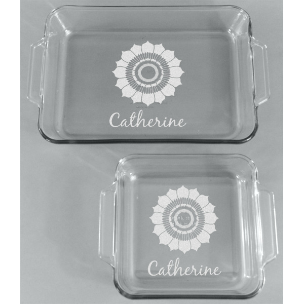 Custom Design - Glass Baking Dish Set - Front
