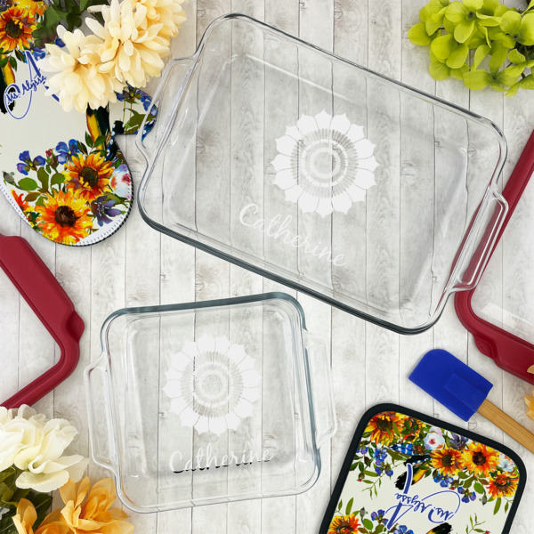 Custom Design - Glass Baking Dish Set - Lifestyle