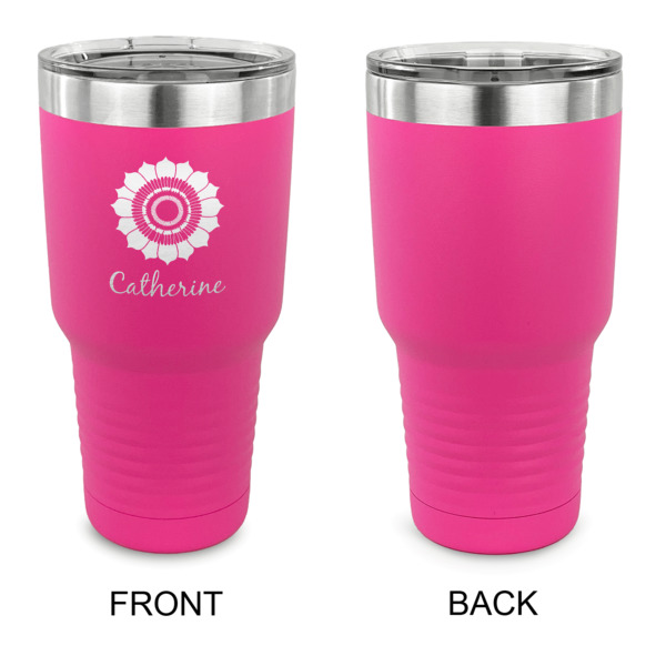 Custom Design - 30 oz Stainless Steel Ringneck Tumblers - Pink - Single Sided - APPROVAL