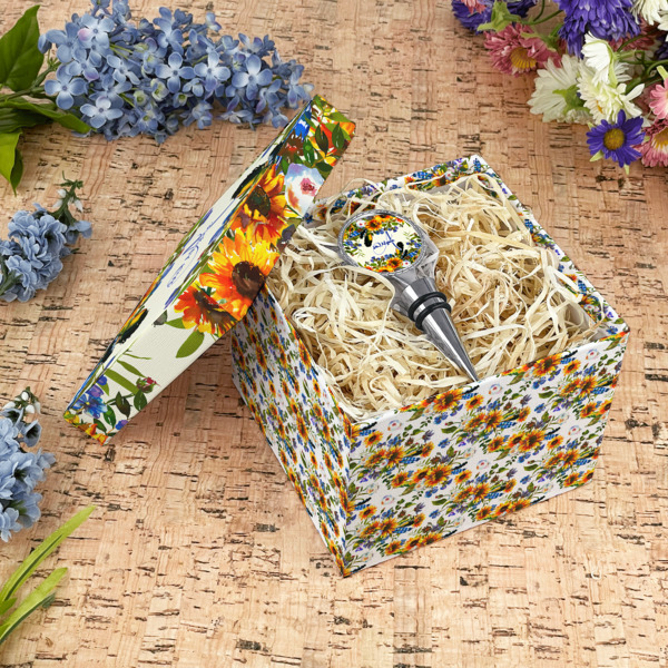 Custom Design - Gift Boxes with Lid - Canvas Wrapped - Medium - In Context