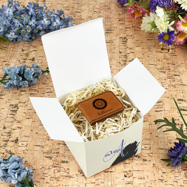 Custom Design - Cube Favor Gift Box - In Context