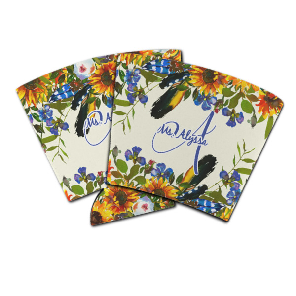 Custom Sunflowers Party Cup Sleeve (Personalized)