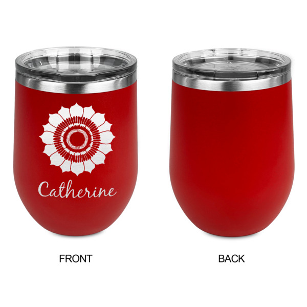 Custom Design - Stainless Wine Tumblers - Red - Single Sided - Approval