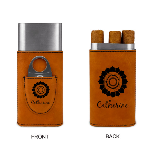 Custom Design - Cigar Case with Cutter - Double Sided - Approval