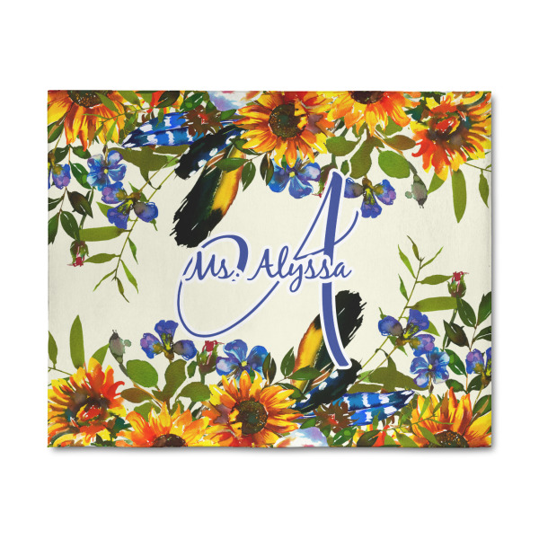 Custom Sunflowers 8' x 10' Patio Rug (Personalized)