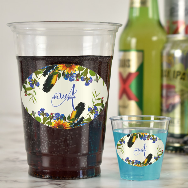 Custom Design - Plastic Shot Glasses - In Context