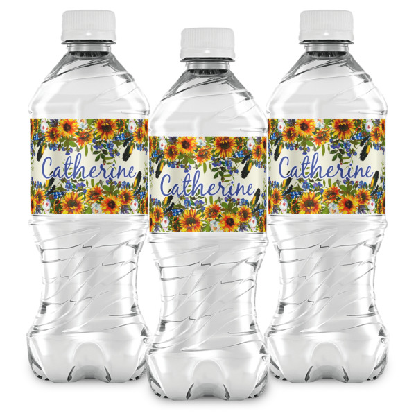 Custom Design - Water Bottle Labels - Front View