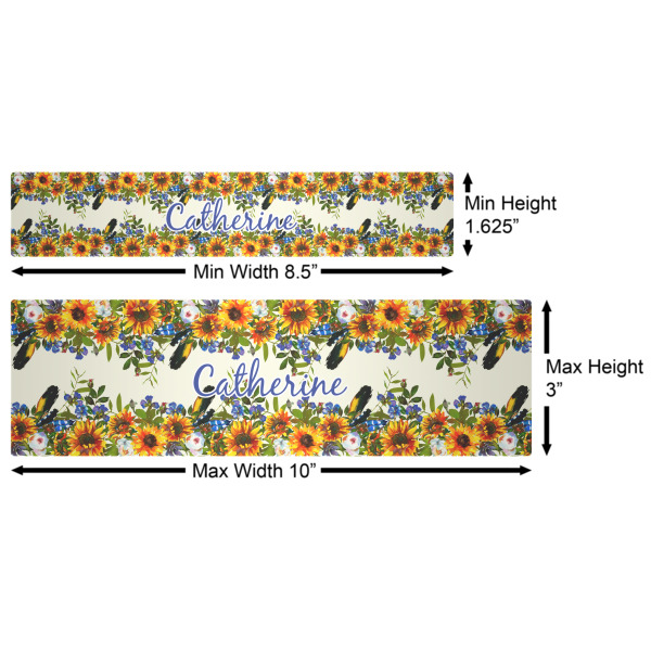 Custom Design - Water Bottle Labels w/ Dimensions