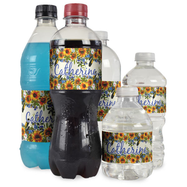 Custom Design - Water Bottle Label - Multiple Bottle Sizes