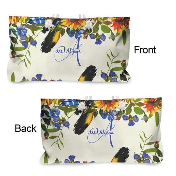 Custom Design - Large Rope Tote - From & Back View