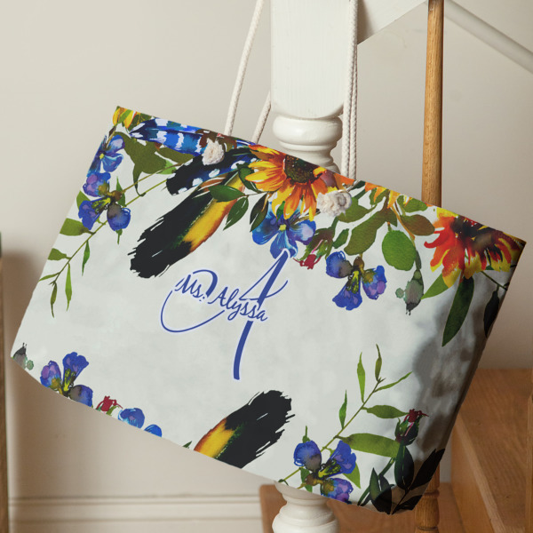 Custom Design - Large Rope Tote - Life Style