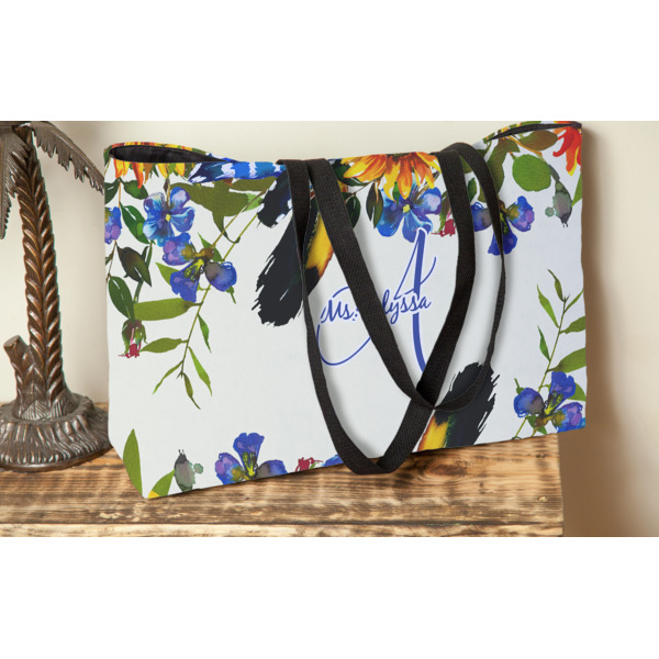 Custom Design - Tote w/Black Handles - Lifestyle View