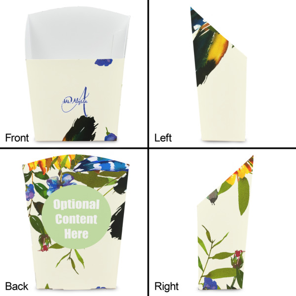 Custom Design - French Fry Favor Box - Front & Back View