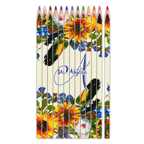 Custom Sunflowers Colored Pencils (Personalized)