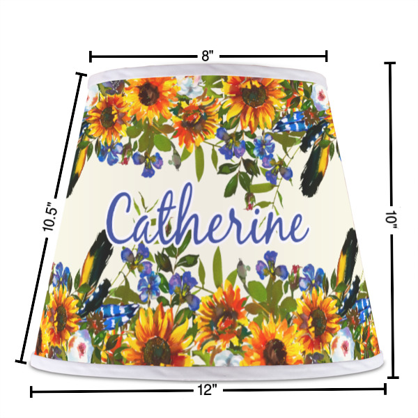 Custom Design - Poly Film Empire Lampshade - Dimensions