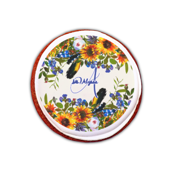 Custom Design - Printed Icing Circle - XSmall - On Cookie